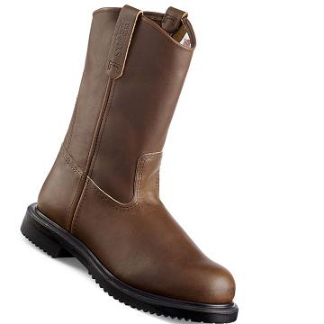 Red Wing SuperSole® 11-inch Safety Toe Pull On Men's Boots Coffee | ZA 231HAP